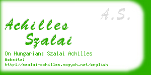 achilles szalai business card